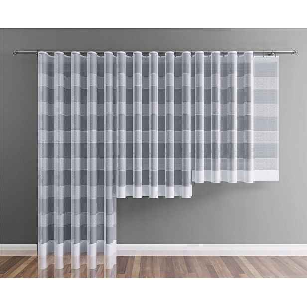 Mg Záclona žakárová páska 648/134M Bílá 300x195 cm šitá s páskou M