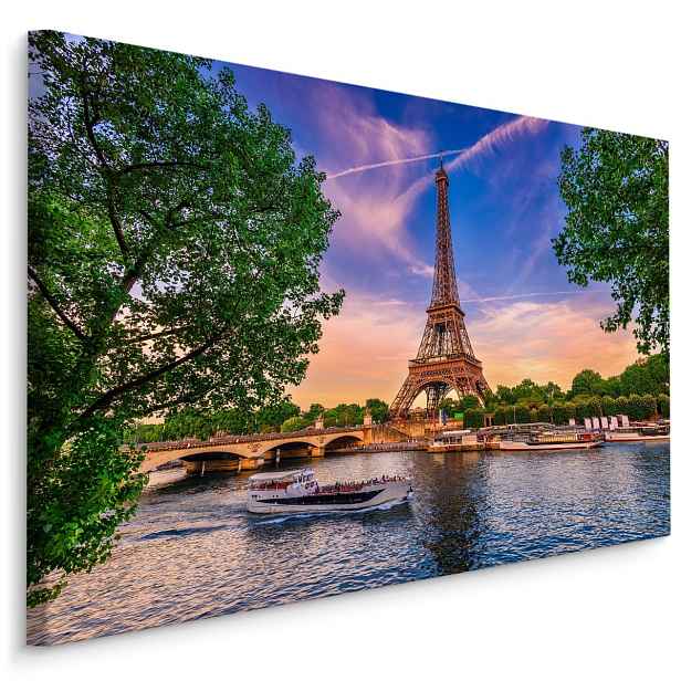 Plátno Pohled Na Seinu A Eiffelovu Věž Varianta: 90x60