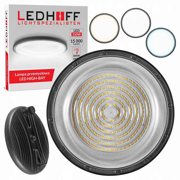 Průmyslová Led lampa 150W 15000lm 3 barvy Hermetická High Bay pro sklad