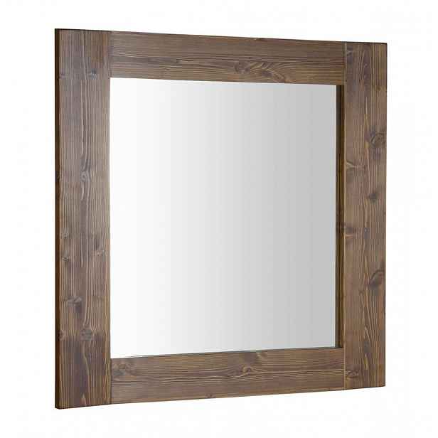 Sapho Brand - Zrcadlo v rámu 80x80 cm, mořený smrk BA051S