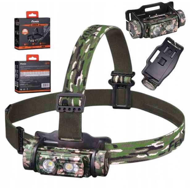 Čelovka Fenix HM60R kamufláž 1300 lm, dosah 120 m, Usb-c