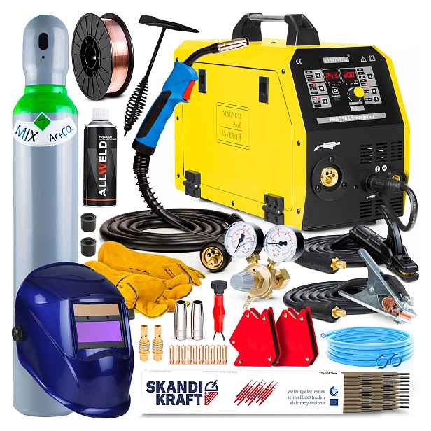 Invertorová Svářečka Inverter Magnum Mig 210 L Synergie Mma Tig 4X4 200A 4T