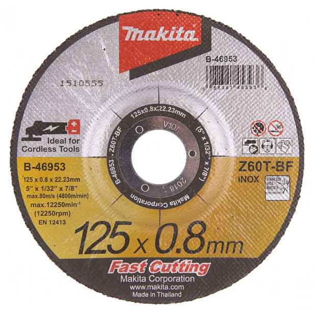 Makita - Řezný kotouč na nerezovou ocel 125x22,2 mm B-46953