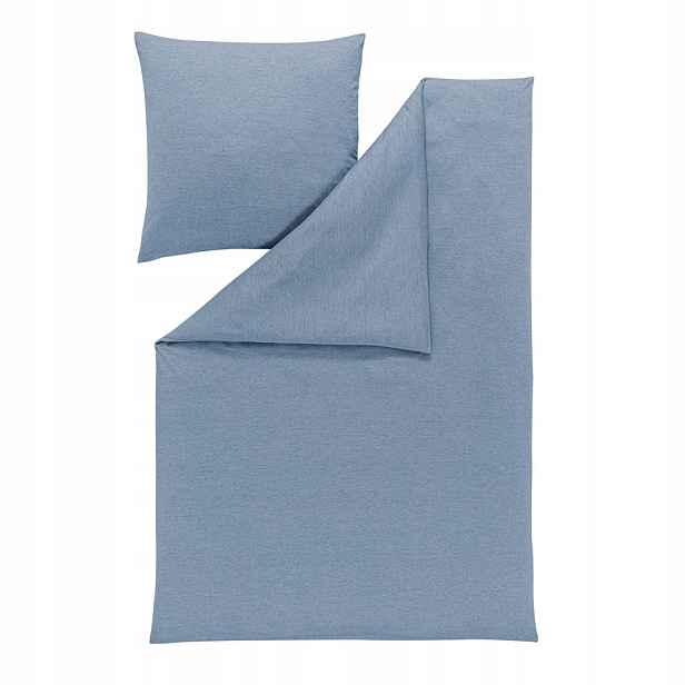 Povlečení Jersey Interlock 155x200 Modrá
