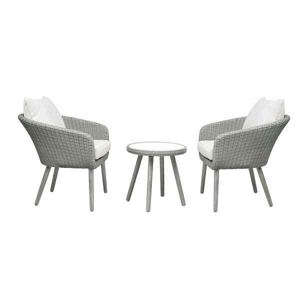 Světle šedý zahradní lounge set Bistro – Unique Furniture