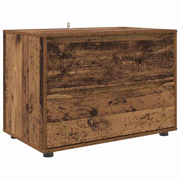 vidaXL Úložná skříňka 80 x 48 x 57 cm Kompozitní dřevo Staré dřevo