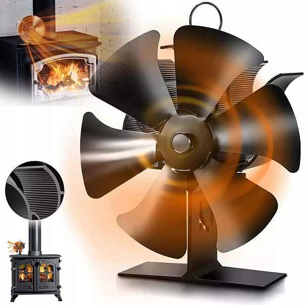 Krbový Ventilátor Koza Stojící Turbínou 6 Lopatek Distribuce Vzduchu