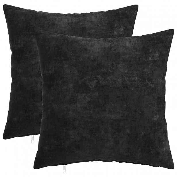 vidaXL Povlak na polštář 2 ks HEERLEN Antracitová 30 x 30 cm
