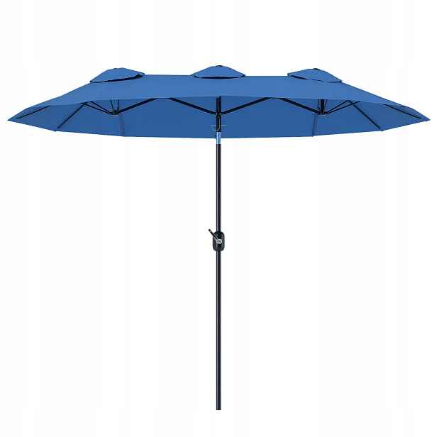 Zahradní slunečník Outsunny 84D-217V00NU 285x147x227 cm modrý