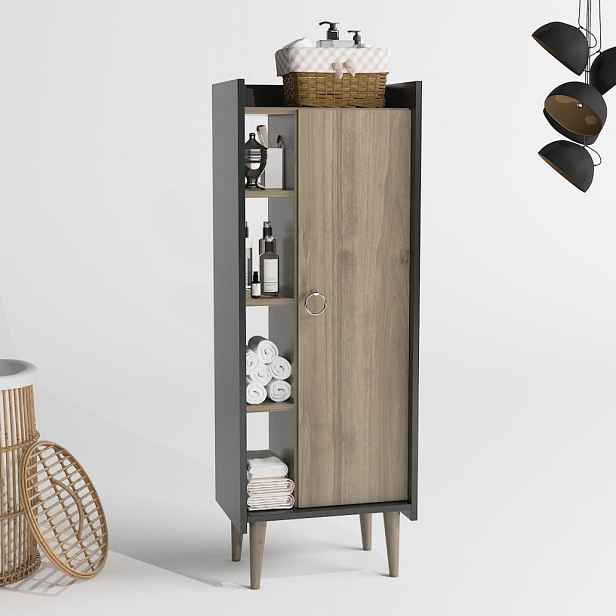 Víceúčelová skříňka Lagomood Ruby - Walnut, Anthracite