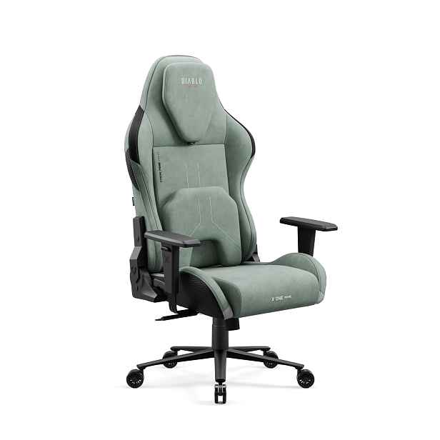 Zelené herní křeslo s chladicím sedákem Diablo X-One Prime Ghotic Green