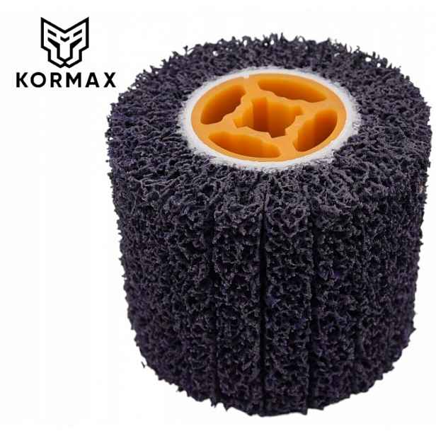 Kartáč z netkané textilie pro saténovač 120 x 100 mm fialový Kormax
