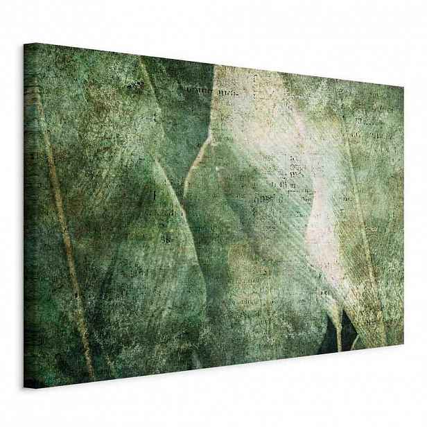 artgeist MALBA NA PLÁTNĚ, abstraktní, listy, 60/40/1,2 cm