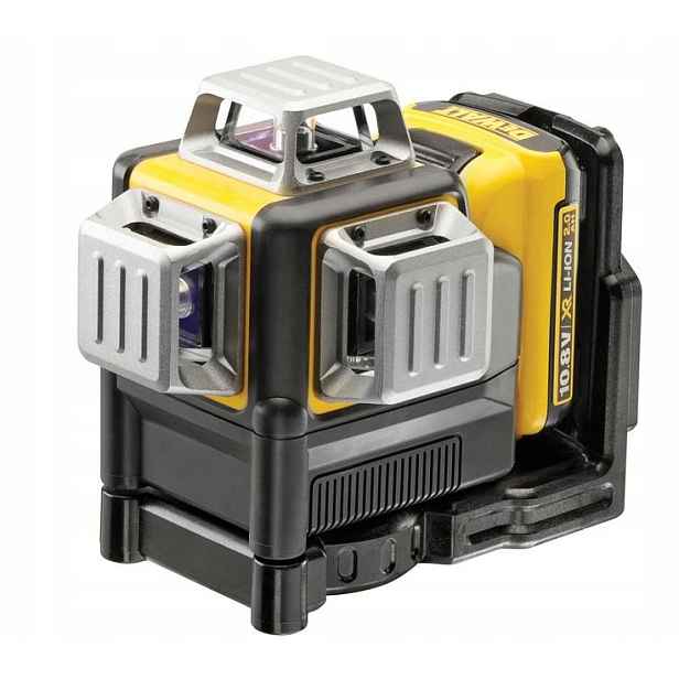 Dewalt 3-PLOŠNÝ Lineární Laser 10,8V 2,0Ah Li-ion Zelený Paprsek 30 m