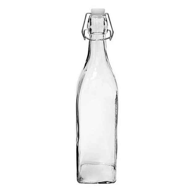 láhev 0,25l HRANATÁ, patent.uzávěr, sklo