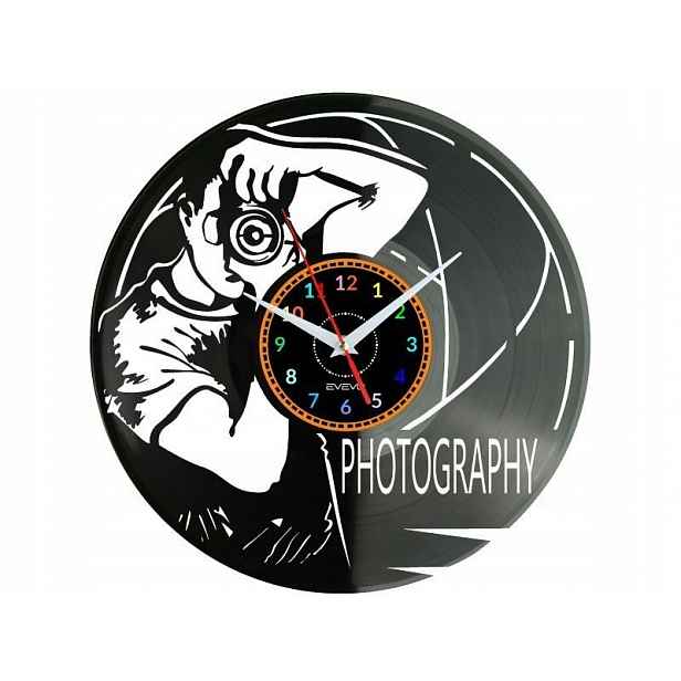 Fotograf Dárek Originální dekorace do domu Hodiny z vinylové desky