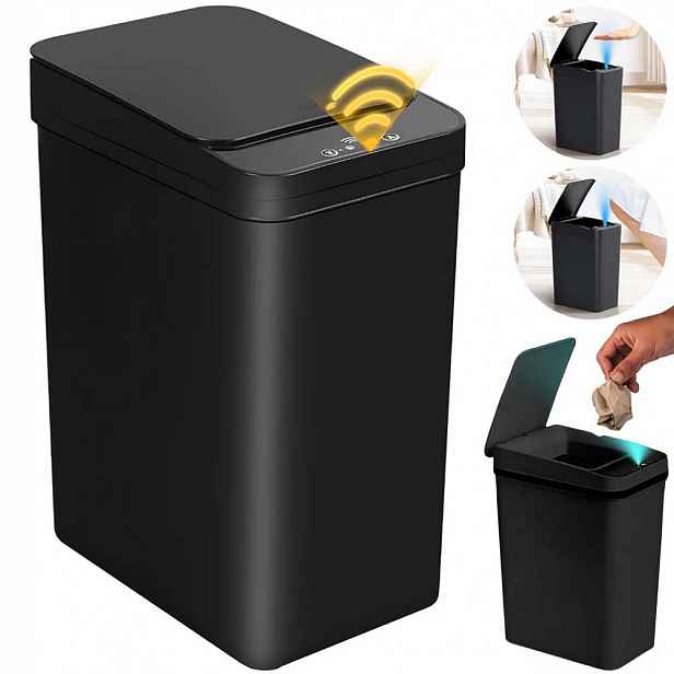 Automatický Odpadkový Koš Bezdotykový, Vodotěsný S Pohybovým Senzorem 12 L