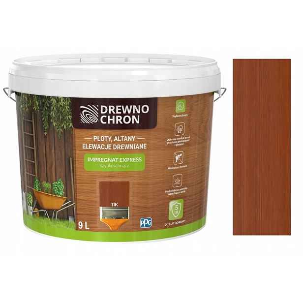 Drewnochron Impregnace Expres 9 L Tik Tek Teak
