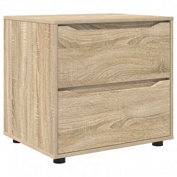 vidaXL Úložná skříňka 60 x 48 x 57 cm Kompozitní dřevo Sonoma dub