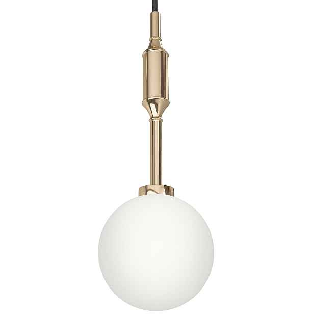 Závěsná stropní lampa bílo-zlatá nad stůl do kuchyně Ero I B