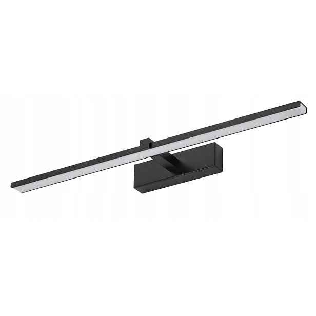 Koupelnová Lampa Led koupelnové nástěnné svítidlo nad zrcadlo skříňku 12W 60cm Černá