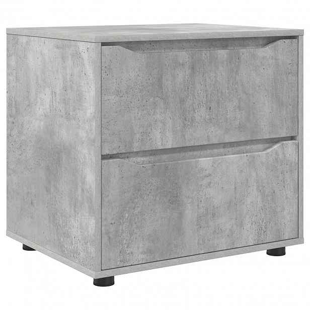 vidaXL Úložná skříňka 60 x 48 x 57 cm Kompozitní dřevo Betonově šedá