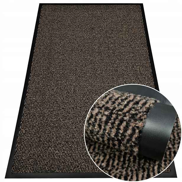 Vstupní Stěrač Pod Dveře 120x180 Bronzový Podgumovaný Velká Podložka Do Firmy