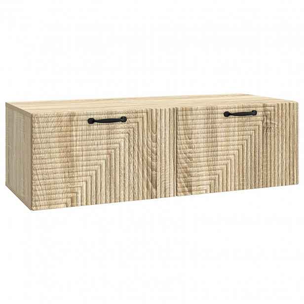 vidaXL Nástěnná TV skříň Dub sonoma 98 x 41 x 30 cm Kompozitní dřevo