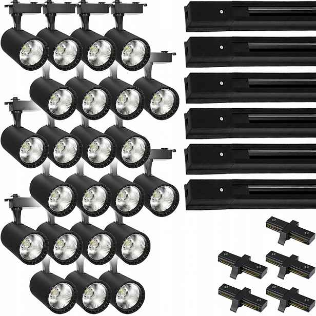 23 X Halogenový Led Kolejnicový Reflektor, Kolejnicový Osvětlovací Systém