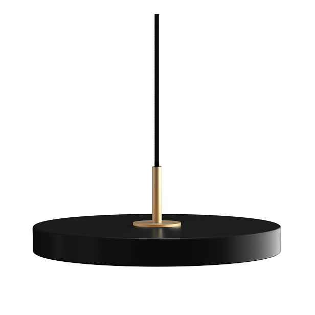 Černé LED stmívatelné závěsné svítidlo s kovovým stínidlem ø 31 cm Asteria Plus Mini – UMAGE