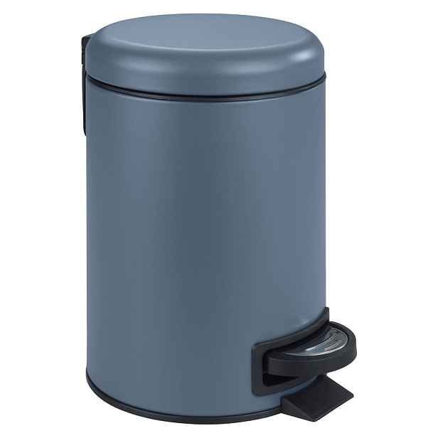 Modrý koš do koupelny Wenko Leman, 3 l