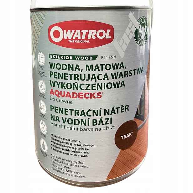 Owatrol Aquadecks olej na prkna 1L Teak