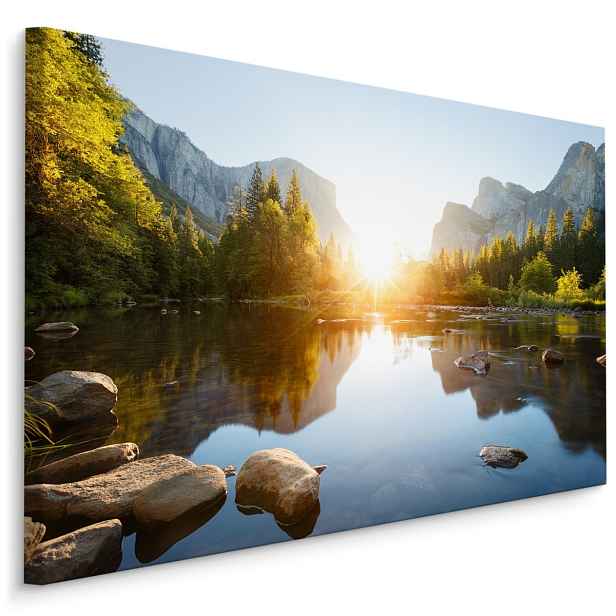 Plátno Východ Slunce V Yosemitském Údolí Varianta: 40x30
