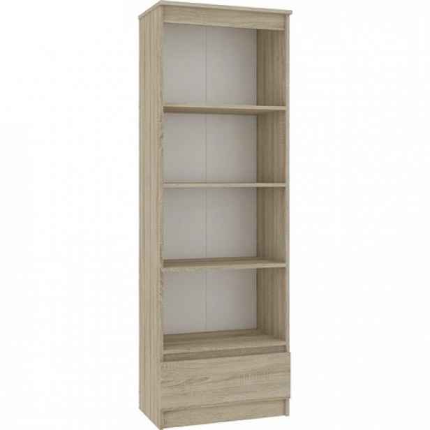 Knihovna R 60cm CLP 1 zásuvka 4 poličky dub sonoma