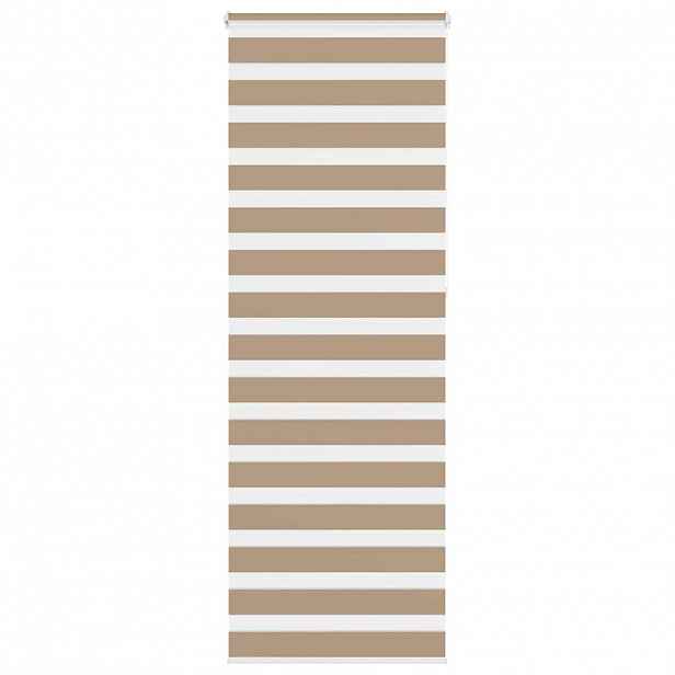 vidaXL Zebra roleta pískově hnědá šířka látky 70,9 cm polyester