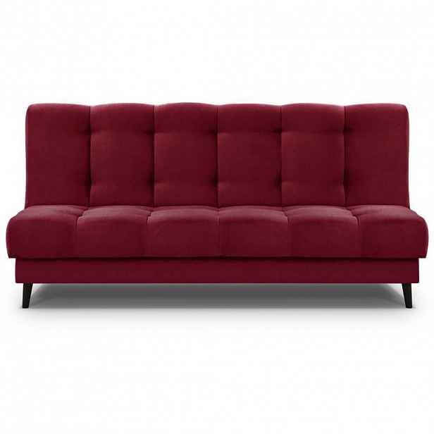 Beautysofa 3MÍSTNÁ rozkládací pohovka Nancy, bordó