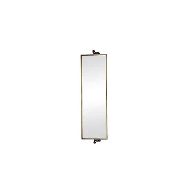 Zlaté otočné nástěnné zrcadlo - 27*13*71 cm Chic Antique