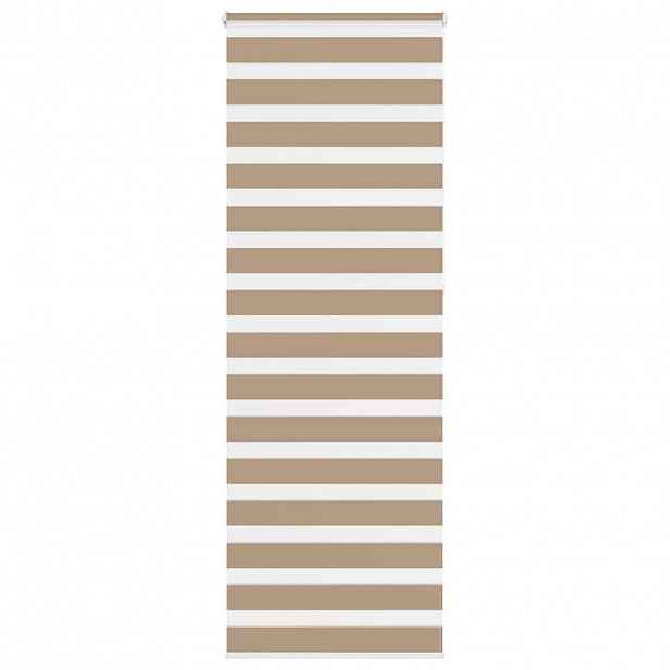 vidaXL Zebra roleta pískově hnědá šířka látky 75,9 cm polyester