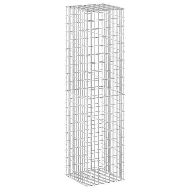 vidaXL Gabion s drátem 3,5 mm a síťkou 5x10 cm 50x50x200 cm