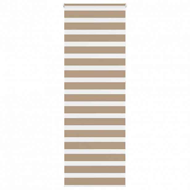 vidaXL Zebra roleta pískově hnědá šířka látky 80,9 cm polyester