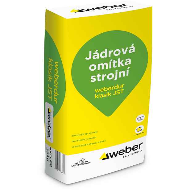Omítka jádrová weberdur klasik JST 25 kg