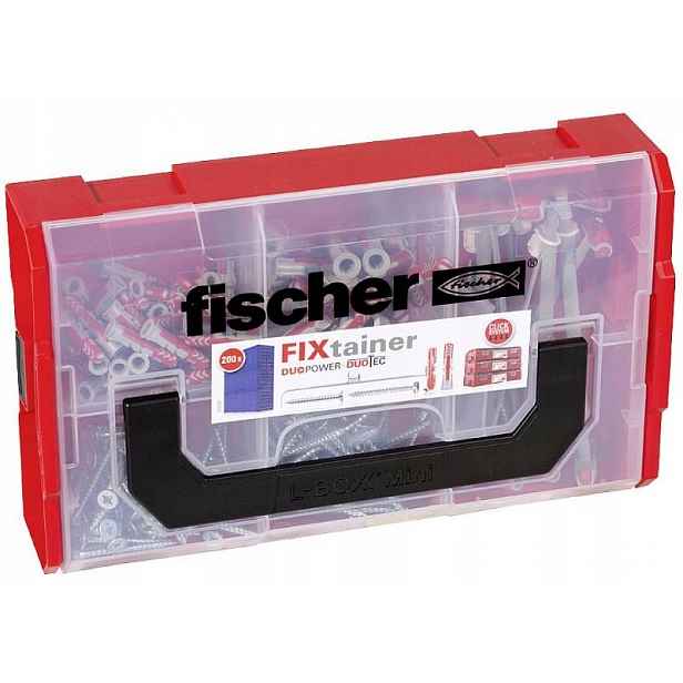 Sada Fixtainer Kolíků Duopower 200 Ks, Vruty, Duotec 541106 Fischer