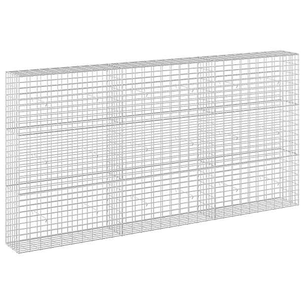 vidaXL Gabion s drátem 3,5 mm a síťkou 5x10 cm 300x30x150 cm