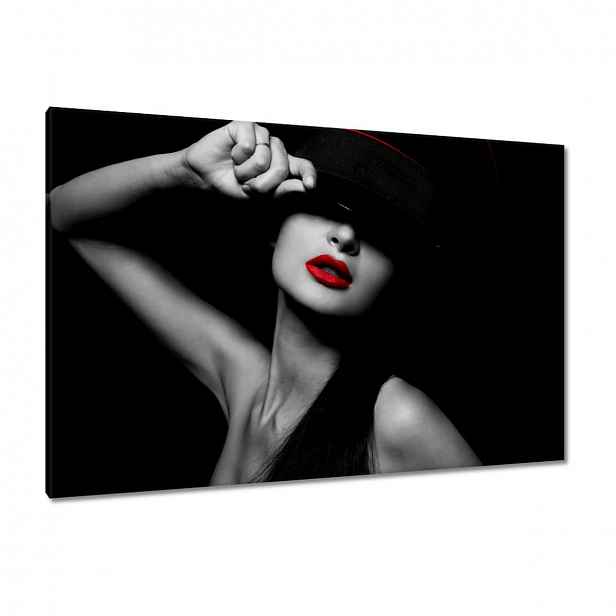 Obrazy 120x80 Červené rty Rtěnka