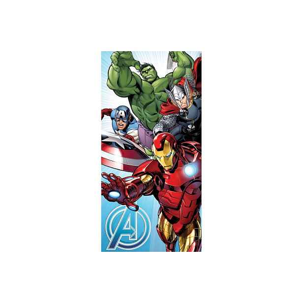 Bavlněná dětská osuška 70x140 cm Avengers "Light Blue" – Jerry Fabrics