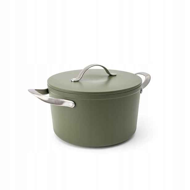 Elmich Nepřilnavý keramický hrnec Zen Ø 24 cm (5,5 l) olivově zelená