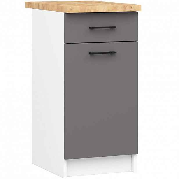 RAUMHIRSCH FURNITURE SPODNÍ SKŘÍŇKA Bílá, grafitově šedá 85/40/46