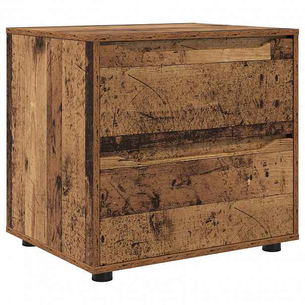 vidaXL Úložná skříňka 60 x 48 x 57 cm Kompozitní dřevo Staré dřevo