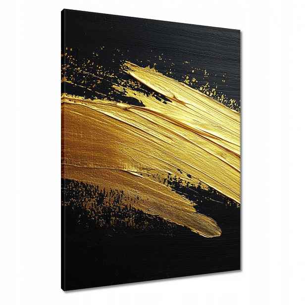 Obrazy 60x80 Zlaté šumění štětcem