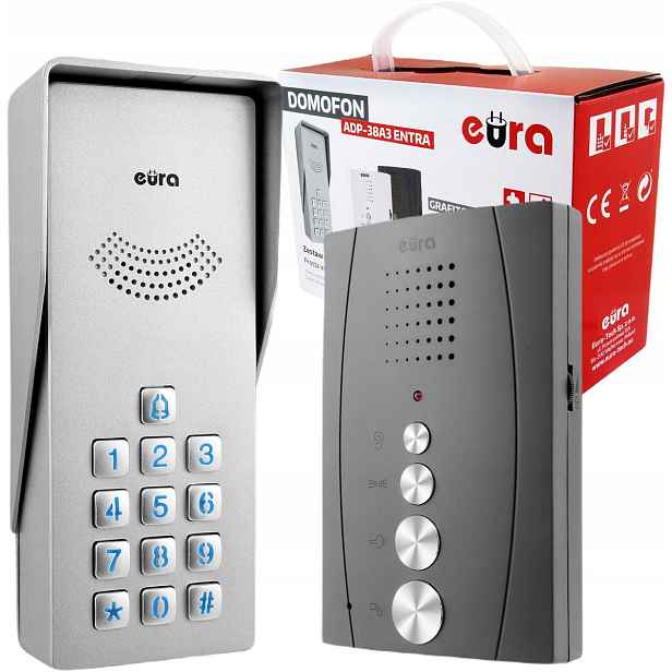 Domofon Eura ADP-38A3 Entra grafit